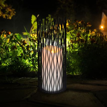 LED Utomhus dekorationslampa NYBORG LED/2xAA 35 cm IP44 varmvit