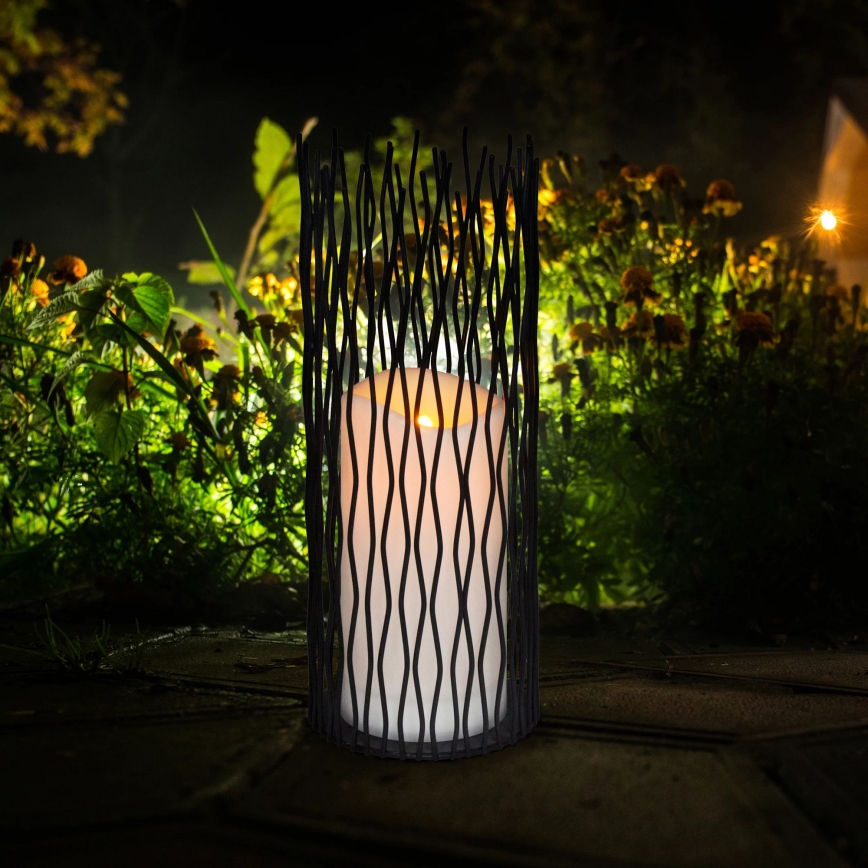 LED Utomhus dekorationslampa NYBORG LED/2xAA 35 cm IP44 varmvit