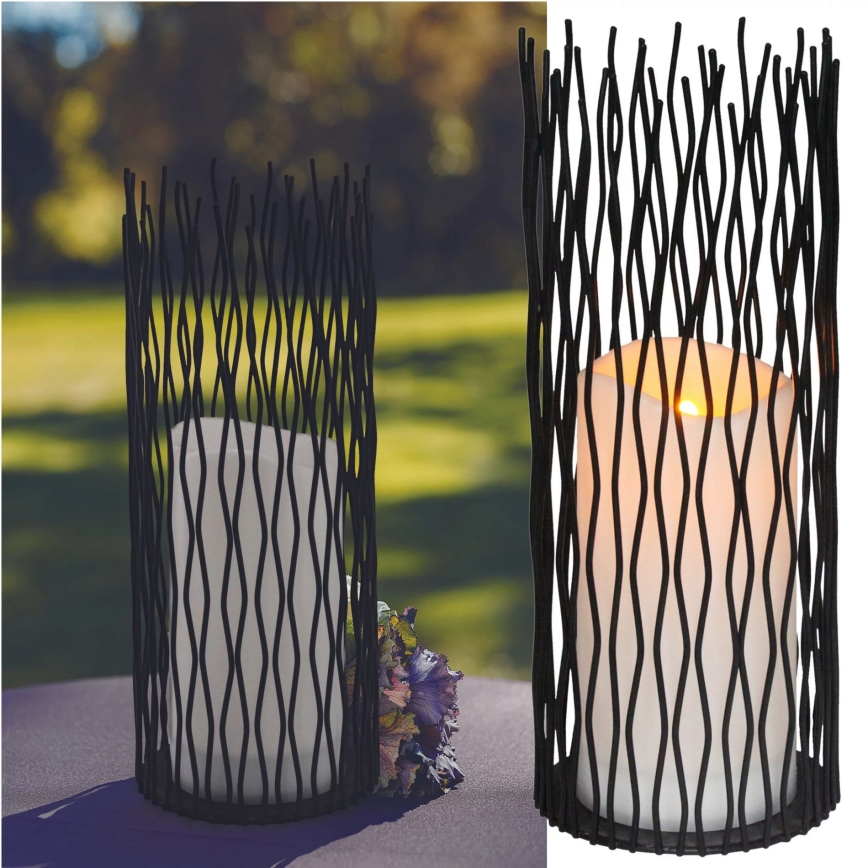 LED Utomhus dekorationslampa NYBORG LED/2xAA 35 cm IP44 varmvit