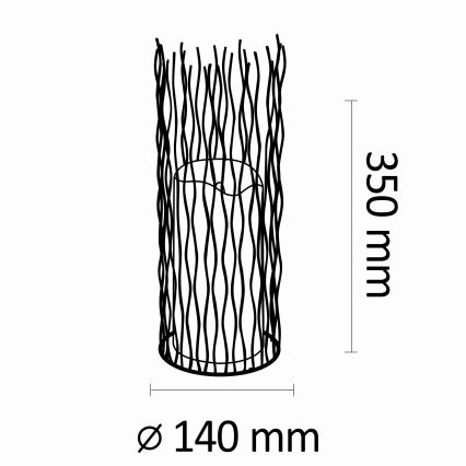 LED Utomhus dekorationslampa NYBORG LED/2xAA 35 cm IP44 varmvit