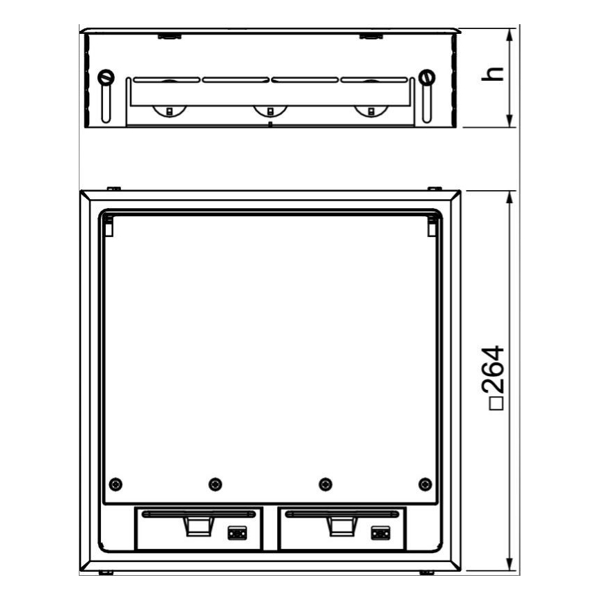 OBO 7427479 - Golvlåda GES9 7011 MT