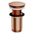 OMNIRES A706CPB - Tvättställsbottenventil CLICK-CLACK Ø 6,6 cm borstad koppar