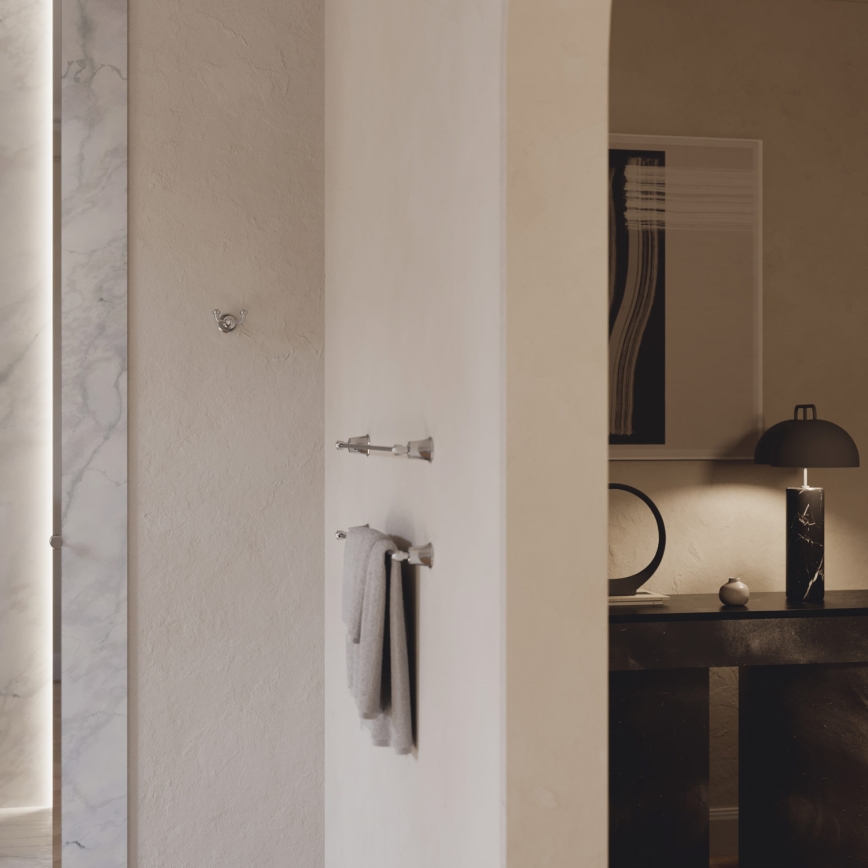 OMNIRES AL53216CR - Handdukshängare för vägg ART LINE 65 cm skinande krom