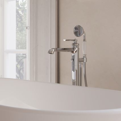 OMNIRES AM5233CR - Fristående badkarsset med ARMANCE blandare i blank krom