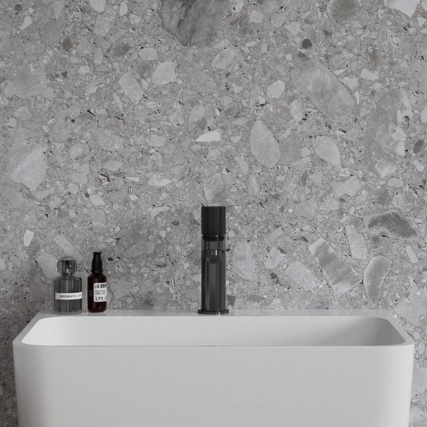 OMNIRES CT8010AT - Tvättställsblandare CONTOUR 16,6 cm borstad antracit