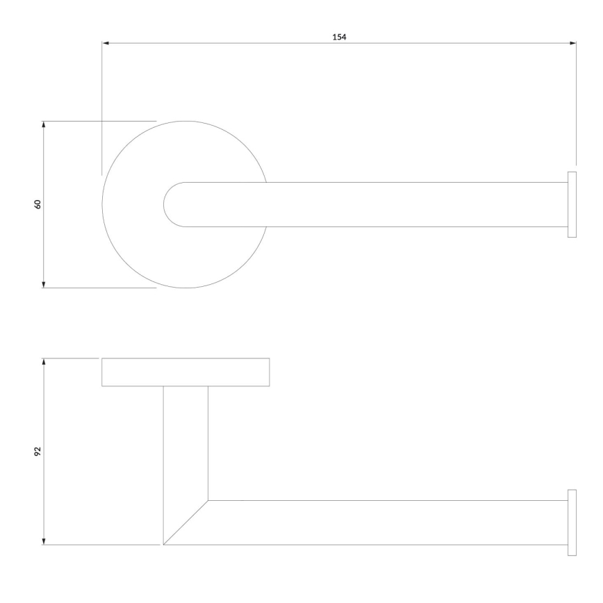 OMNIRES MP60510BL - Toalettpappershållare MODERN PROJECT matt svart