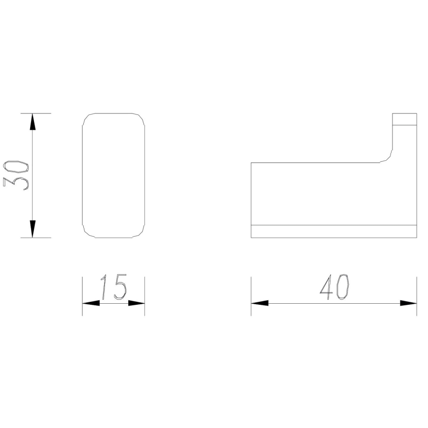 OMNIRES NL80110BL - Väggkrok NELSON matt svart