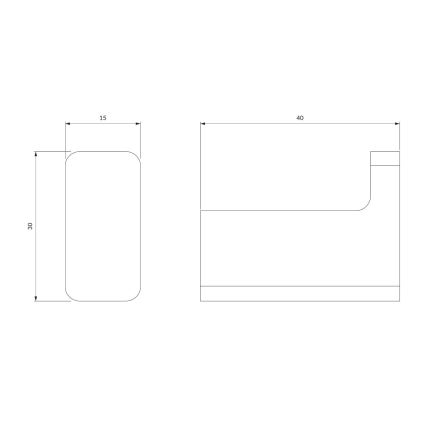 OMNIRES NL80110CR - Väggkrok NELSON skinande krom