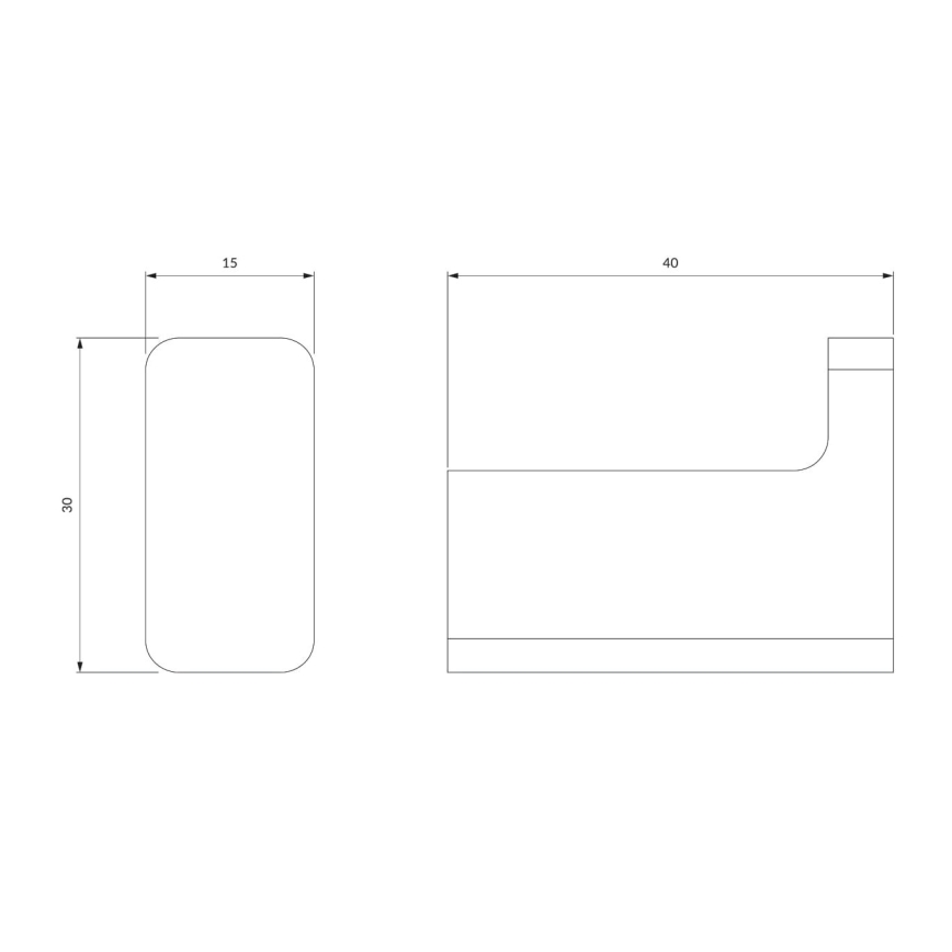 OMNIRES NL80110CR - Väggkrok NELSON skinande krom