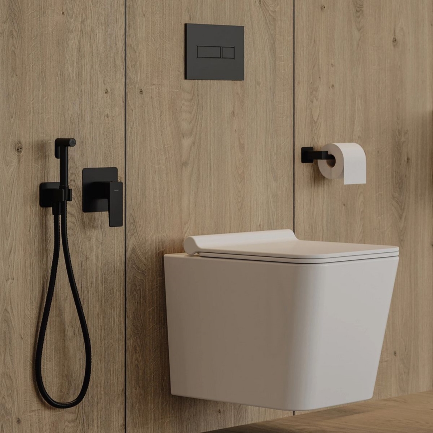 OMNIRES NL80510BL - Toalettpappershållare NELSON matt svart