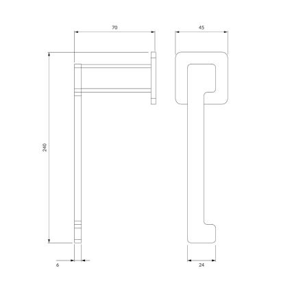 OMNIRES NL80510CR - Toalettpappershållare NELSON skinande krom