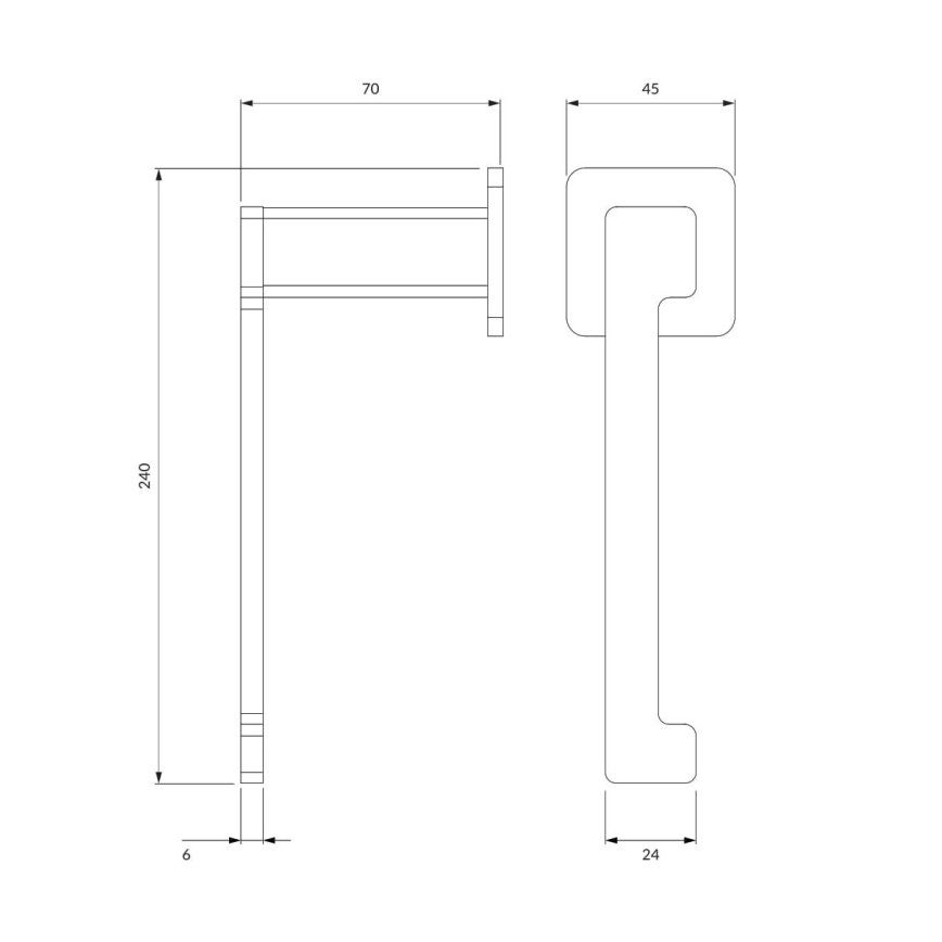 OMNIRES NL80510CR - Toalettpappershållare NELSON skinande krom