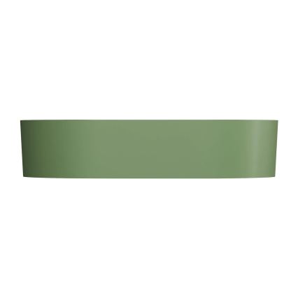 OMNIRES OVOUNOL - Tvättställ för bänkskiva OVO 55x36 cm dolomit/matt olivgrön