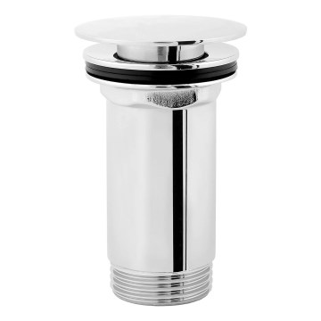 OMNIRES P706CR - Tvättställsavlopp CLICK-CLACK diameter 6,8 cm skinande krom