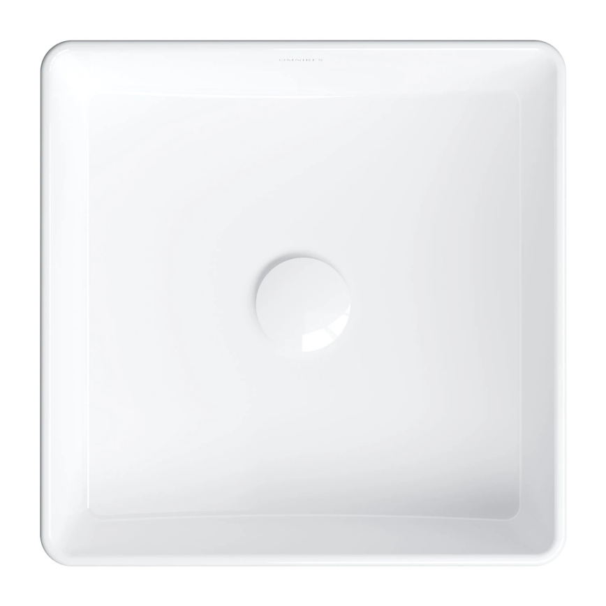OMNIRES PASADENA360BP - Tvättställ för bänkskiva PASADENA 36x36 cm keramik/blank vit