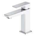 OMNIRES PM7410CRB - Tvättställsblandare PARMA 15 cm polerad krom/vit