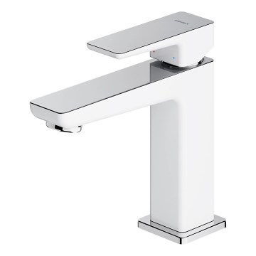 OMNIRES PM7410CRB - Tvättställsblandare PARMA 15 cm polerad krom/vit