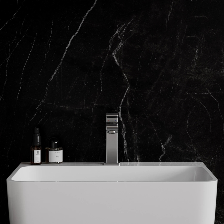 OMNIRES PM7410IN - Tvättställsblandare PARMA 15 cm borstad nickel