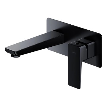 OMNIRES PM7415BL - Tvättställsblandare för infällt montage PARMA matt svart