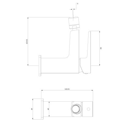 OMNIRES PM7420BL - Kran till bidé PARMA 12,25 cm matt svart