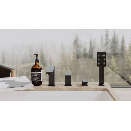 OMNIRES PM7432BL - Kran till badkar 4-hål PARMA matt svart