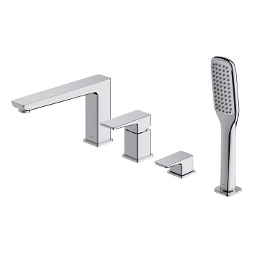 OMNIRES PM7432CR - Kran till badkar 4-hål PARMA skinande krom