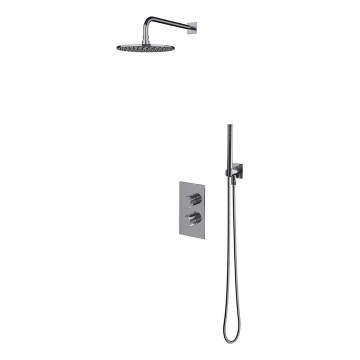 OMNIRES SYSCT11CR - Duschset med termostatblandare för infällnad CONTOUR i blank krom