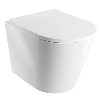 OMNIRES TAMPAMWBP - Vägghängt WC med SoftClose-sits TAMPA, keramik/blank vit