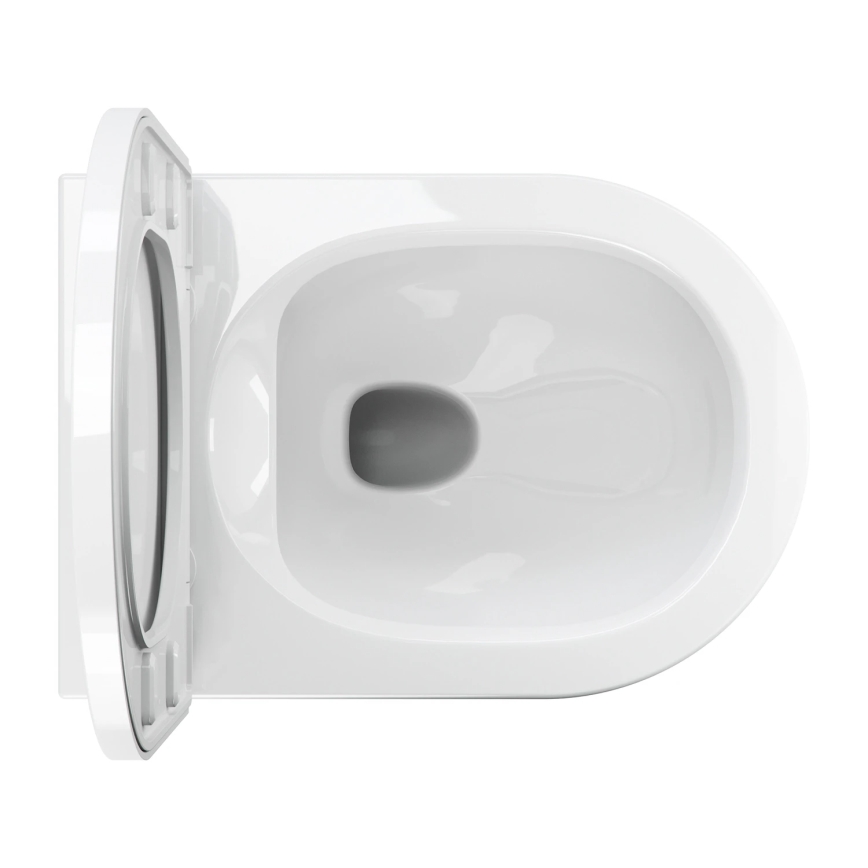 OMNIRES TAMPAMWBP - Vägghängt WC med SoftClose-sits TAMPA, keramik/blank vit
