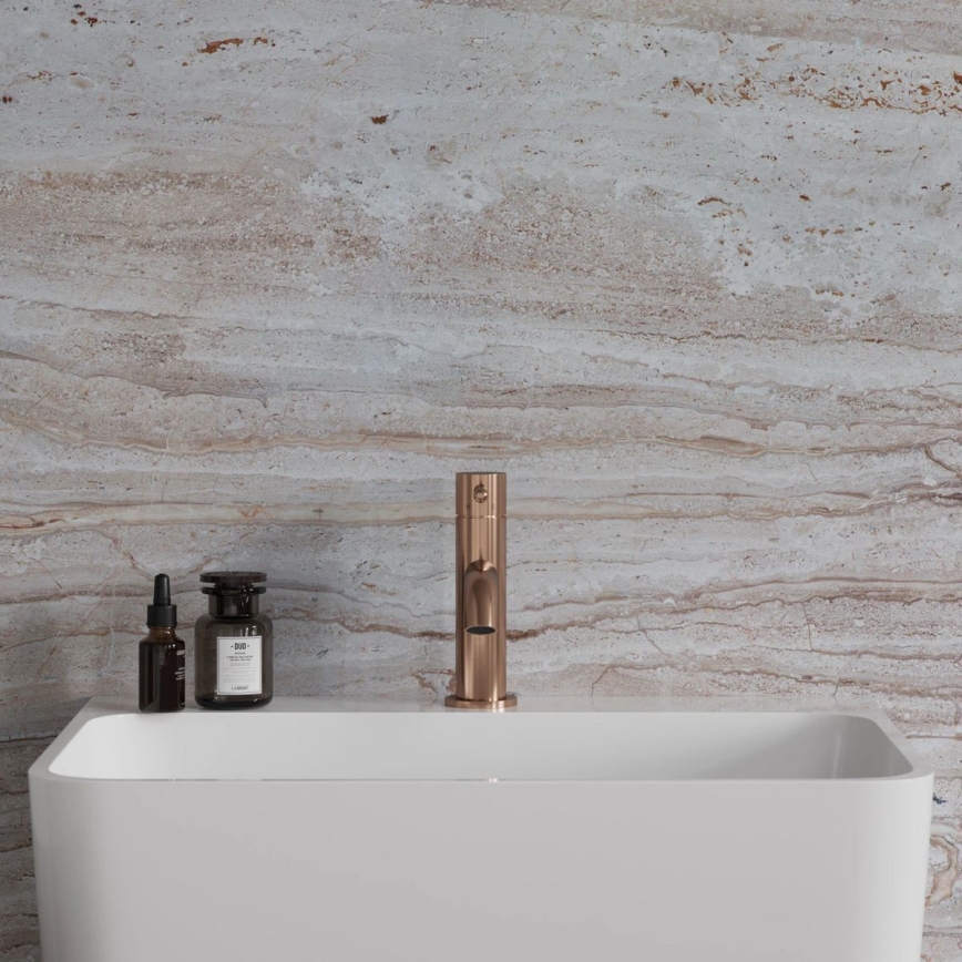 OMNIRES Y1210NCPB - Kran till handfat Y 16,2 cm borstad koppar