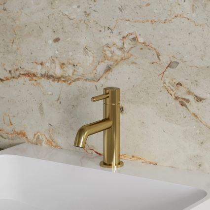 OMNIRES Y1210NGLB - Tvättställsblandare Y 16,2 cm borstad guld