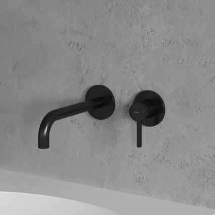 OMNIRES Y1215HLBL - Tvättställsblandare för infällnad, Y-modell, matt svart