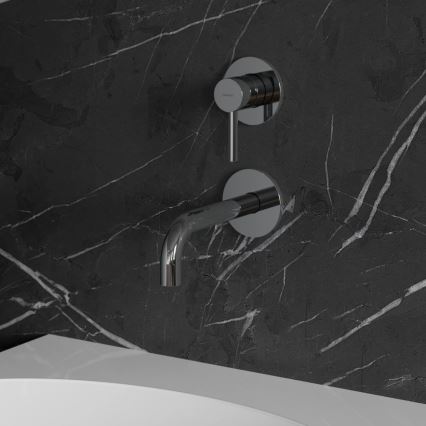 OMNIRES Y1215NCR - Tvättställsblandare för infällnad, Y blank krom