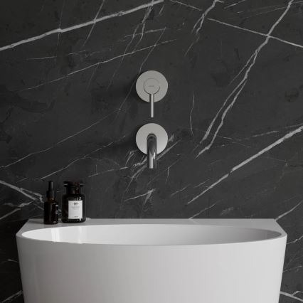 OMNIRES Y1215NCR - Tvättställsblandare för infällnad, Y blank krom