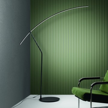 Ondaluce - dimbar LED-golvlampa FOLAGA LED/30W/230V svart