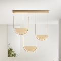 Ondaluce - Dimbar LED-pendel på kabel LOTUS LED/70W/230V, guld