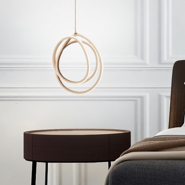 Ondaluce - Dimbar LED-pendellampa på kabel GOLDEN LED/28W/230V Ø 31,5 cm guld