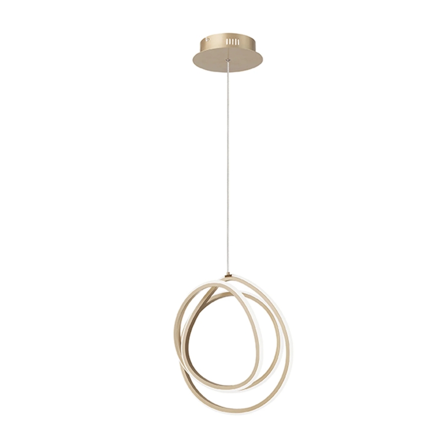 Ondaluce - Dimbar LED-pendellampa på kabel GOLDEN LED/28W/230V Ø 31,5 cm guld