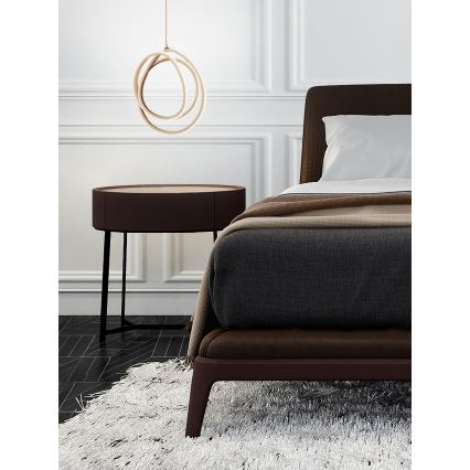 Ondaluce - Dimbar LED-pendellampa på kabel GOLDEN LED/28W/230V Ø 31,5 cm guld