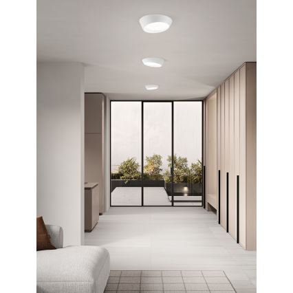 Ondaluce - Dimbar LED-taklampa HALF LED/25W/230V 3000/4000K Ø 38,5 cm vit