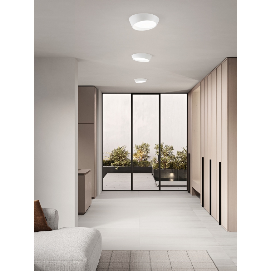 Ondaluce - Dimbar LED-taklampa HALF LED/25W/230V 3000/4000K Ø 38,5 cm vit