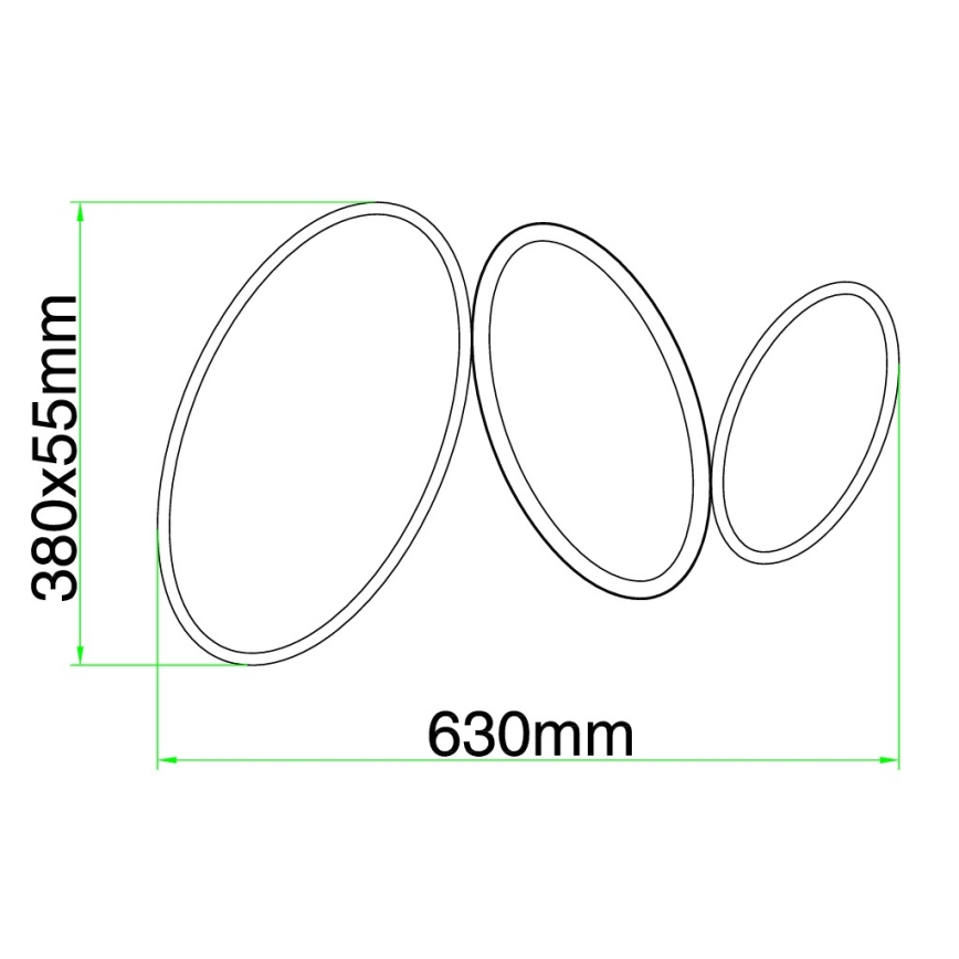 Ondaluce - dimbar LED-taklampa RICE LED/25W/230V 38x63 cm guldig