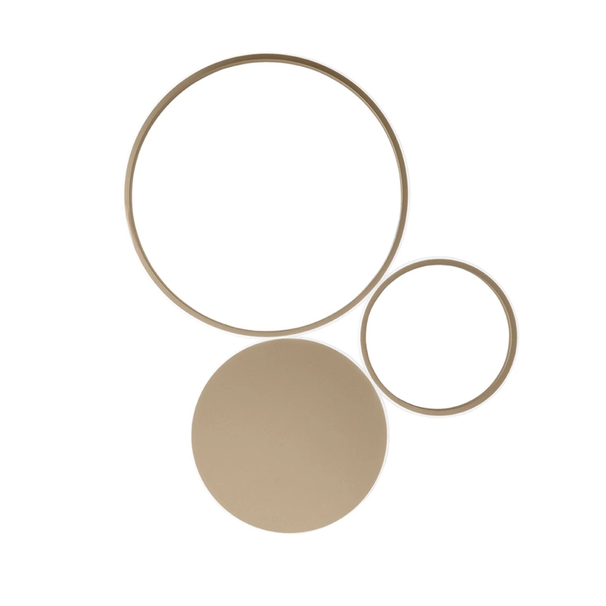 Ondaluce - dimbar LED-vägglampa POIS LED/42W/230V, guld