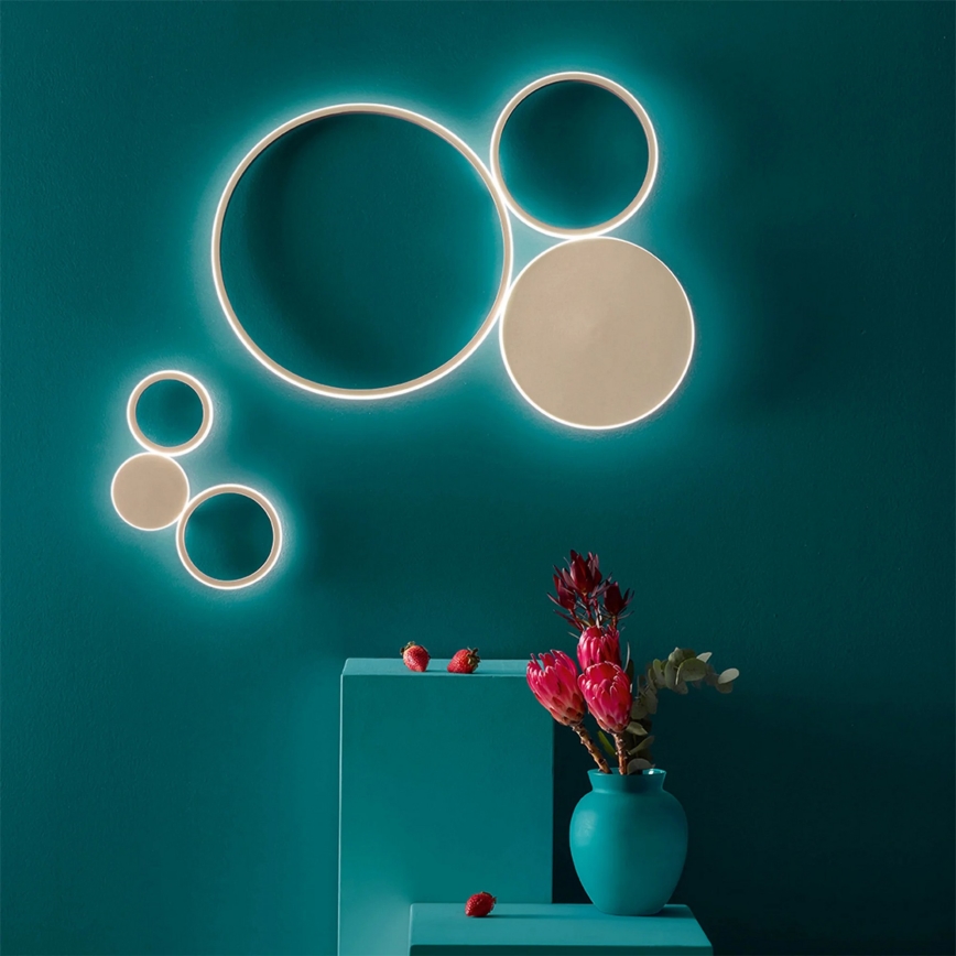 Ondaluce - dimbar LED-vägglampa POIS LED/42W/230V, guld