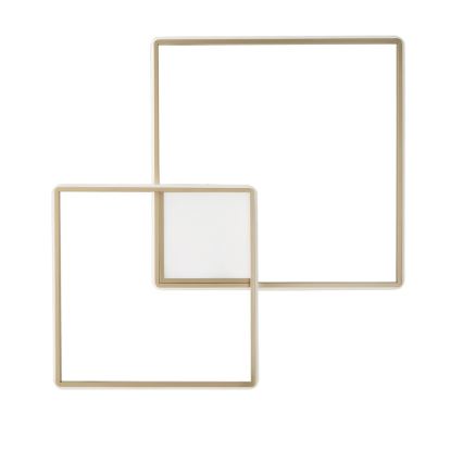 Ondaluce - Dimbart LED-takarmatur DOWEL LED/46W/230V 55x55 cm guld