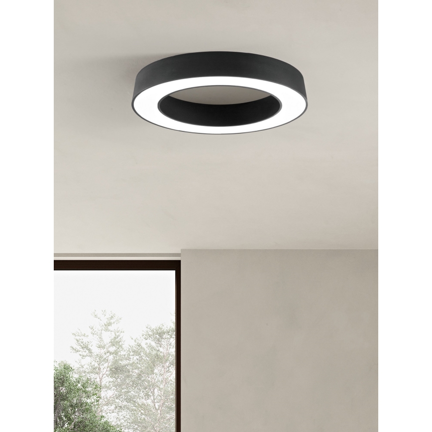 Ondaluce - Dimbart LED-takarmatur GLOBUS LED/80W/230V 3000/4000K Ø 100 cm svart