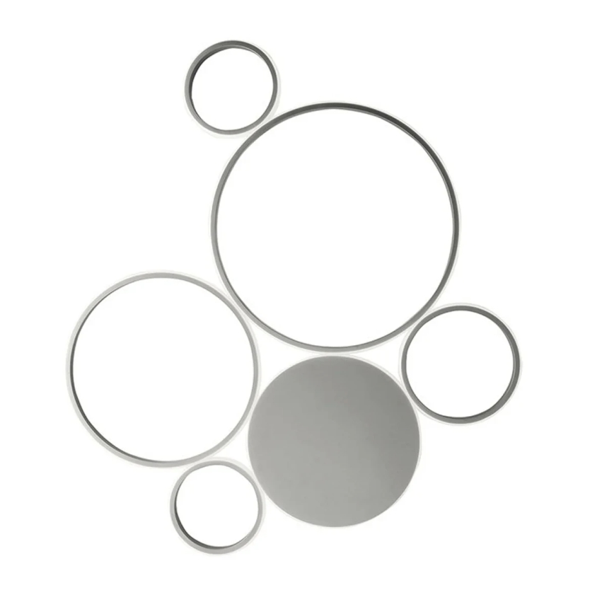 Ondaluce - Dimbart LED-takarmatur POIS LED/68W/230V silverfärgad