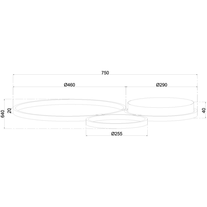 Ondaluce - Dimbart LED-väggarmatur POIS LED/42W/230V silver