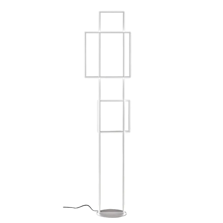 Ondaluce - Dimmbar LED-golvlampa DOWEL LED/77W/230V 166 cm silver