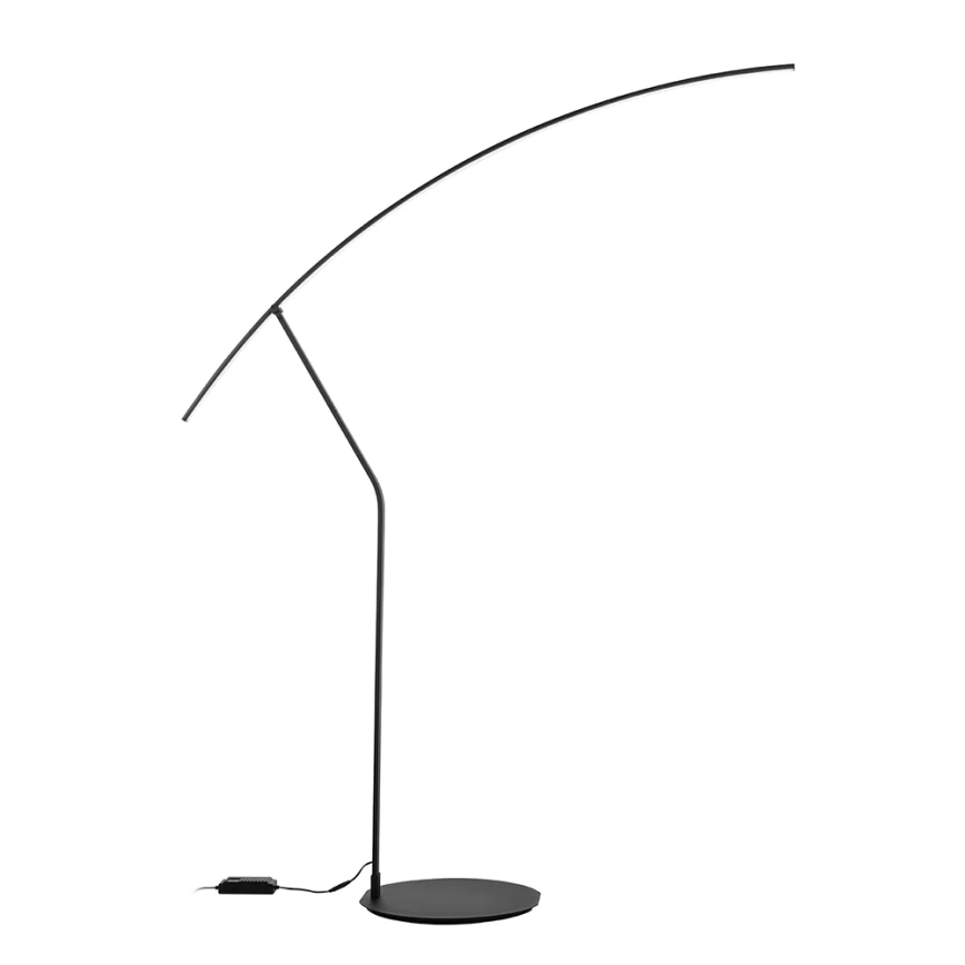 Ondaluce - Dimmbar LED-golvlampa FOLAGA LED/30W/230V 190 cm svart